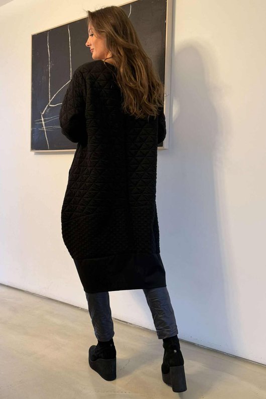 Oscar Bea Cocoon Dress Black 